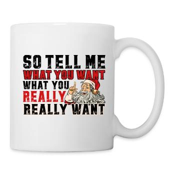 T-Shirt Design für Weihnachten - Tasse - Weiß - Rechts