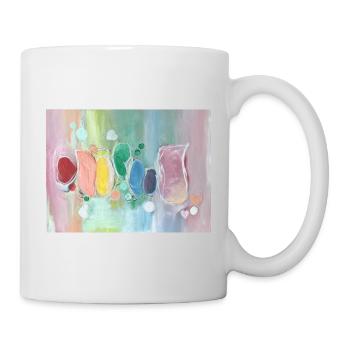 Chakren Liebe abstrakte Kunst - Tasse - Weiß - Rechts