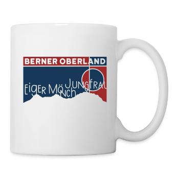 Eiger, Mönch, Jungfrau, Berg, Oberland bernois, randonnée pédestre - Mug blanc - blanc - Droite