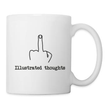 Veranschaulichte Gedanken - Tasse - Weiß - Rechts