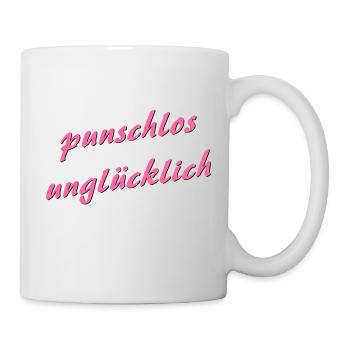 Punschlos unglücklich - Ugly Christmas Sweater - Tasse - Weiß - Rechts