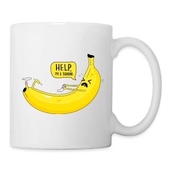 Banane und Socke - Tasse - Weiß - Rechts