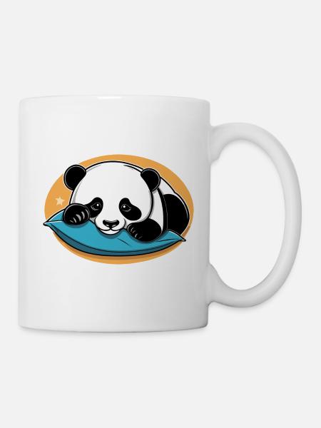 Panda Illustration - Tasse - Weiß