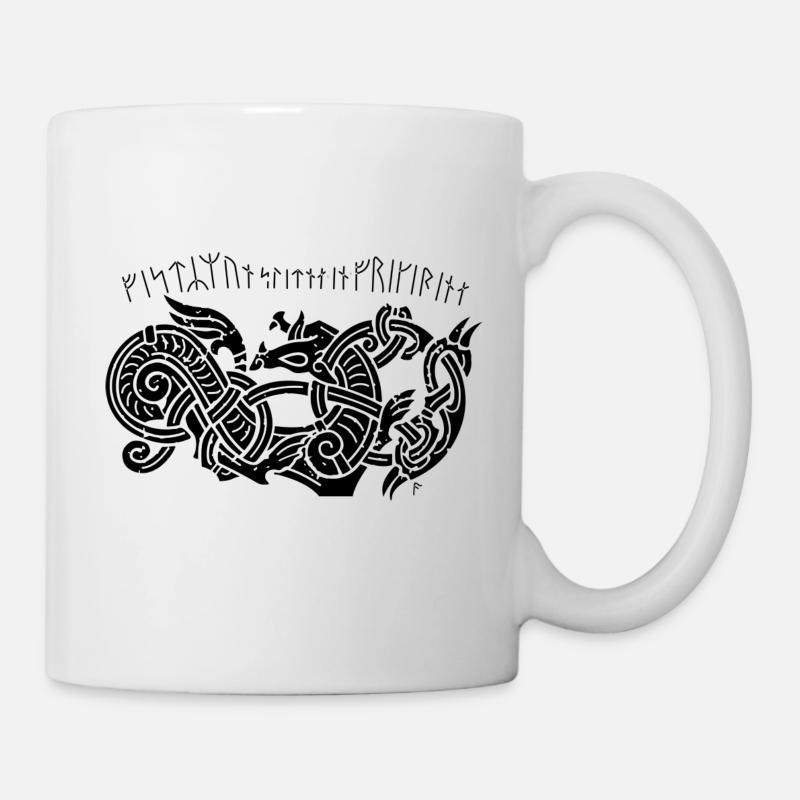 Odin Geri et Freki 3 - Mug blanc - blanc
