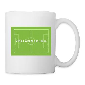 VERLÄNGERUNG Fußballspiel Statement - Tasse - Weiß - Rechts