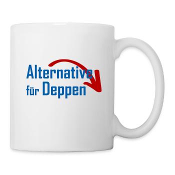 Alternative für Deppen - Tasse - Weiß - Rechts