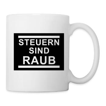 Steuern - Tasse - Weiß - Rechts