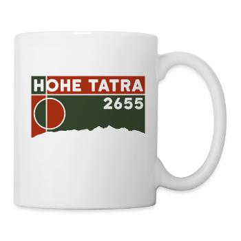 Hohe Wandern Skifahren Karte Andenken Bären - Tasse - Weiß - Rechts
