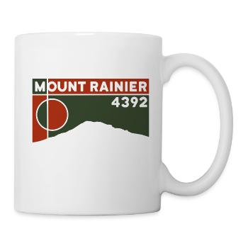 Mount Rainier Besteigen Vulkan Washington Geschenk - Tasse - Weiß - Rechts