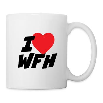 J’adore le télétravail - Mug blanc - blanc - Droite