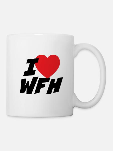 Ich liebe Homeoffice - Tasse - Weiß