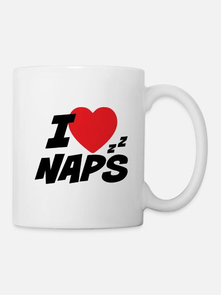 Ich liebe Nickerchen - Tasse - Weiß