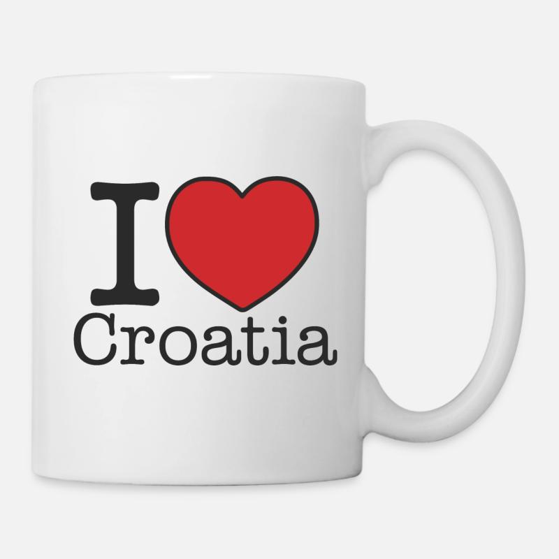 i love Croatia - Tasse - Weiß