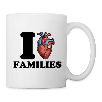 I love families - Mug - white - Right