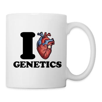 I love genetics - Mug - white - Right