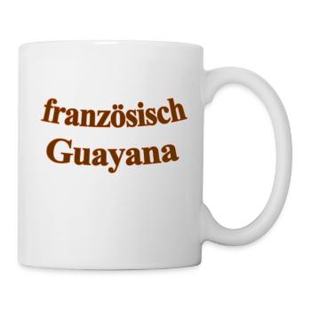 französisch Guayana - Tasse - Weiß - Rechts