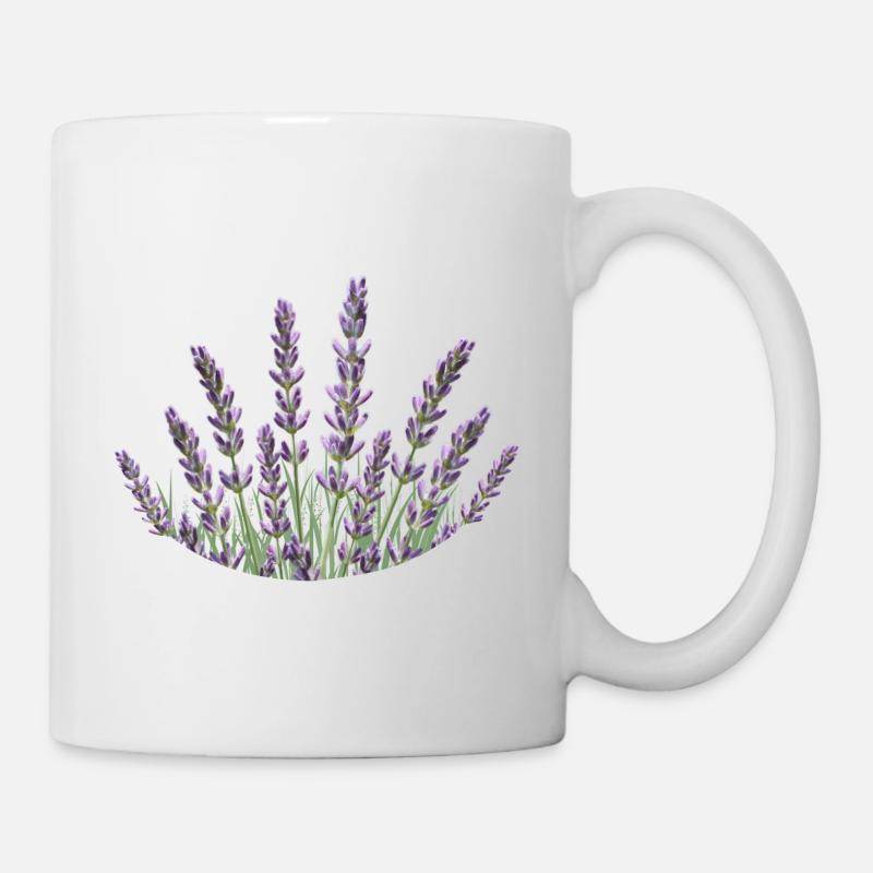 Pailles de lavande Lavande - Mug blanc - blanc