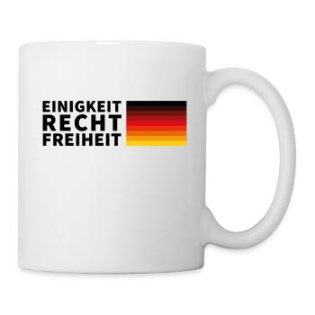 Einigkeit Recht Freiheit Deutschland Flagge LGBTQ - Tasse - Weiß - Rechts