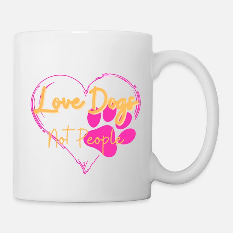Chiens d’amour - Mug blanc - blanc