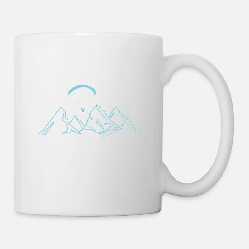 Paragliding Paragliding Pilot Snow - Mug - white