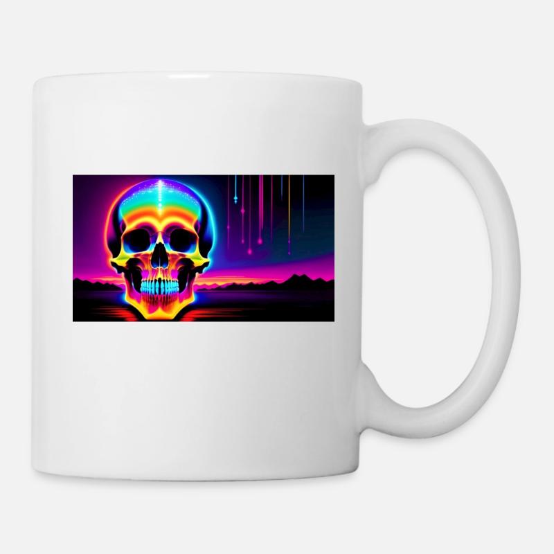 Psy Schädel - Tasse - Weiß