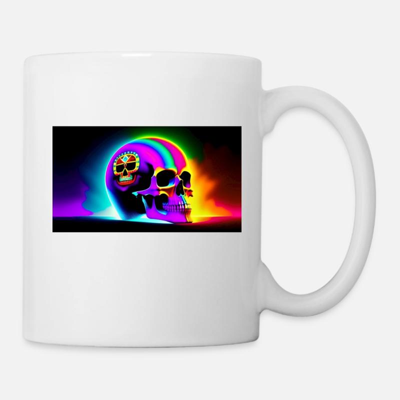 Psy Schädel - Tasse - Weiß