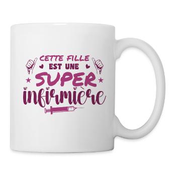 Dieses Mädchen ist eine großartige Krankenschwester - Tasse - Weiß - Rechts