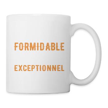 Terrific Dad Gives an Exceptional Grandpa - Mug - white - Right