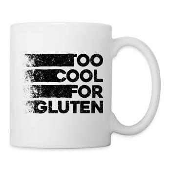 Too Cool For Gluten - Funny Celiac Design - Mug - white - Right