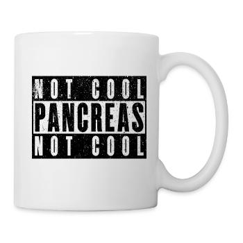 Pas cool Pancréas Pas cool - Chemise pour diabète de type 1 - Mug blanc - blanc - Droite