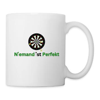 Perfekt Unperfekt - Dart - Spruch - ApriNoeScor - Tasse - Weiß - Rechts
