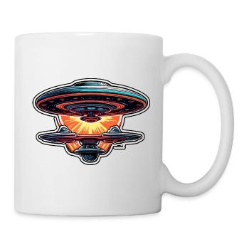 Alien / Spaceship / UFO / Area 51 / All / Mars - Mug - white - Right