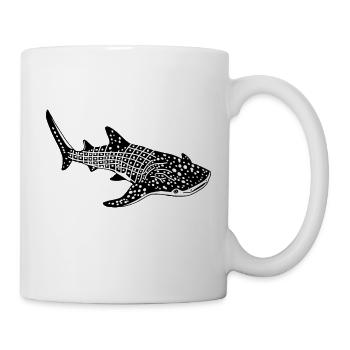 Requin baleine - Mug blanc - blanc - Droite