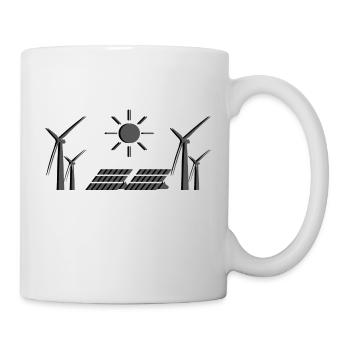 Erneuerbare Energie - Tag der Erde - ApriNoeScor - Tasse - Weiß - Rechts