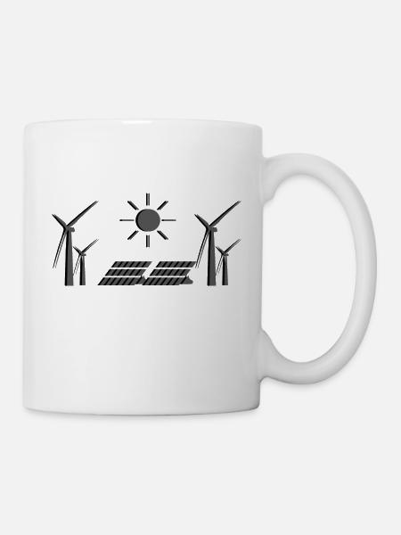Energies renouvelables - Jour de la Terre - ApriNoeScor - Mug blanc - blanc