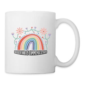 Le comportement, c’est la communication 25 - Mug blanc - blanc - Droite