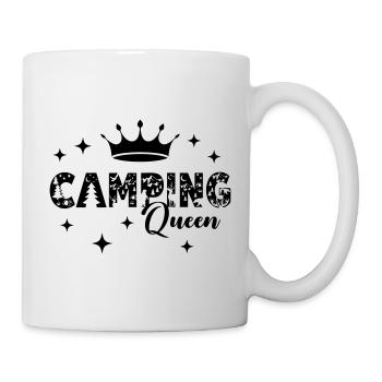 Camping Queen with Crown - Mug - white - Right