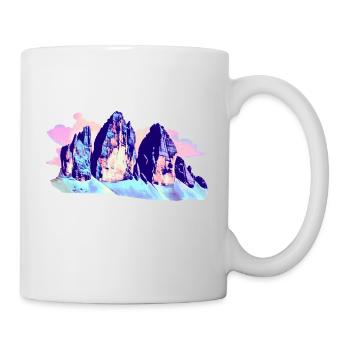 Three Peaks Tre Cime di Lavaredo Dolomites Hiking - Mug - white - Right