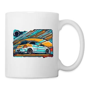 Voiture / Véhicule / Voiture de tourisme / Mobile / Ancienne / Conduite - Mug blanc - blanc - Droite