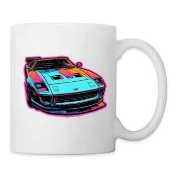 Voiture / Véhicule / Voiture de tourisme / Mobile / Ancienne / Conduite - Mug blanc - blanc - Droite