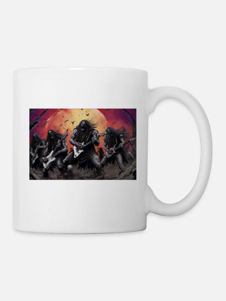 Heavy Metal Monster - Tasse - Weiß