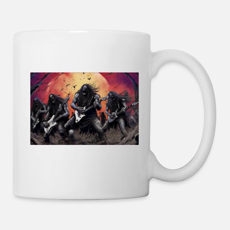 Heavy Metal Monster - Tasse - Weiß