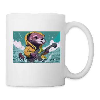 Otti Gitarre - Tasse - Weiß - Rechts