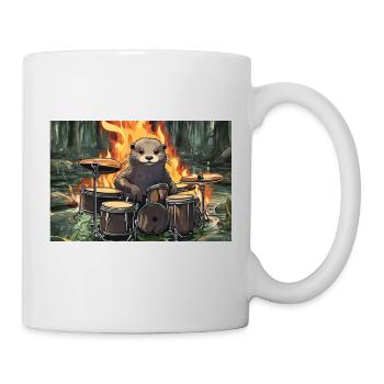 Otti Schlagzeug - Tasse - Weiß - Rechts