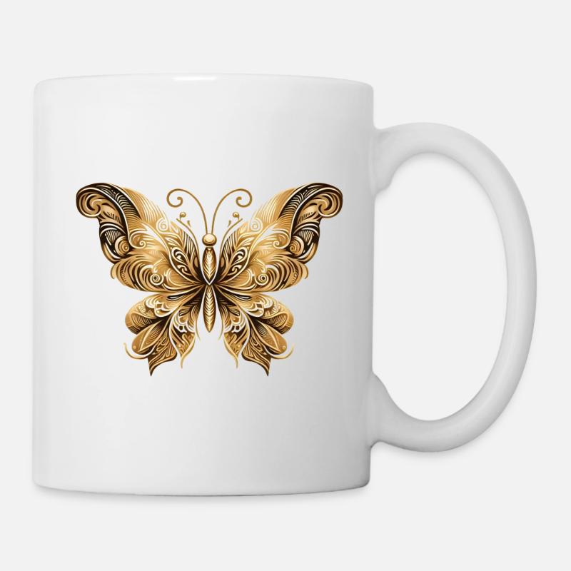 butterfly - Mug - white