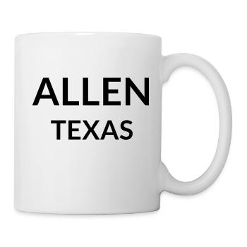 Allen Texas USA - Tasse - Weiß - Rechts