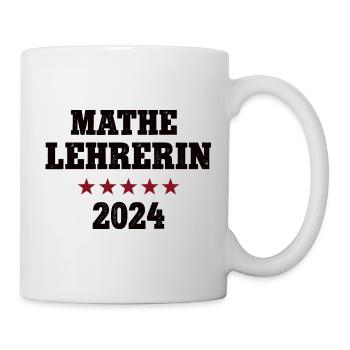 Mathelehrerin 2024 Beruf Studium Lehramt Mathe - Tasse - Weiß - Rechts