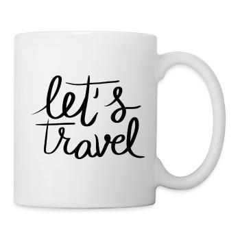 Let’s Travel - Tasse - Weiß - Rechts