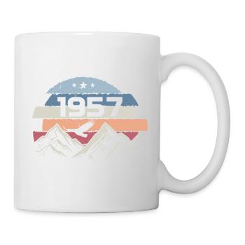 Original 1957 Jahrgang 1957 Geburtstag 1957 - Tasse - Weiß - Rechts