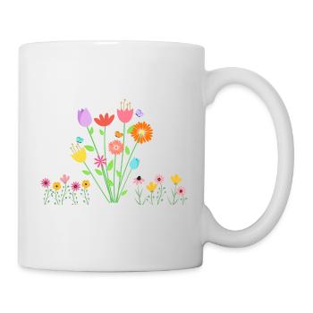 Flowers - Tasse - Weiß - Rechts